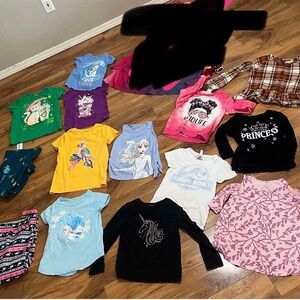 Cute bundle of girls tops ranging from size 5, 6 and some 7